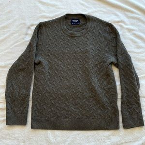 Abercrombie cable-knit merino blend sweater